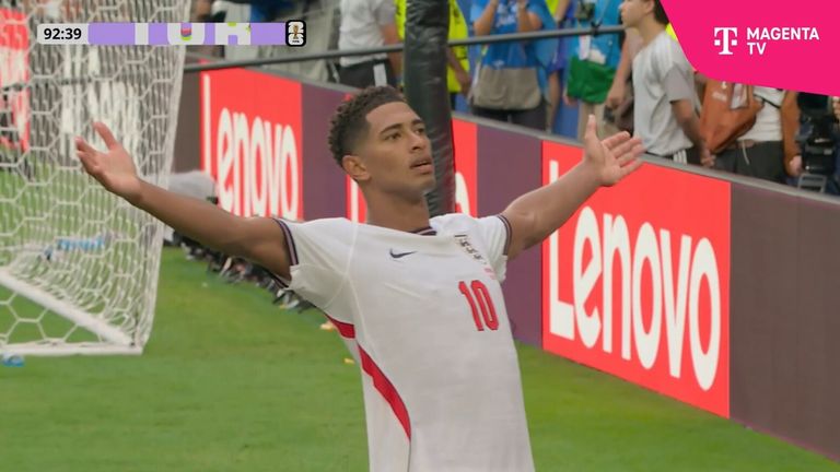 Doppelpacker Jude Bellingham schießt England ins Halbfinale.