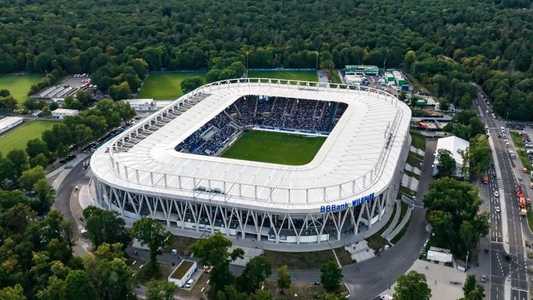 Karlsruher SC: BBBank Wildpark, Kapazität: 33.180 Plätze
