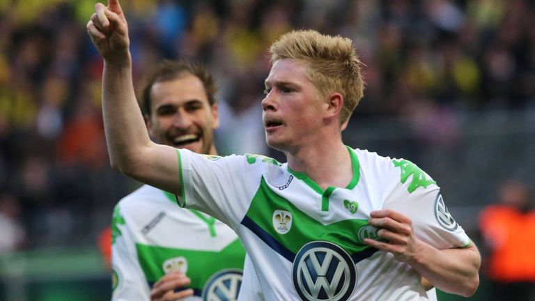 10. KEVIN DE BRUYNE: Wechselte 2015 für 76 Millionen Euro vom VfL Wolfsburg zu Manchester City.