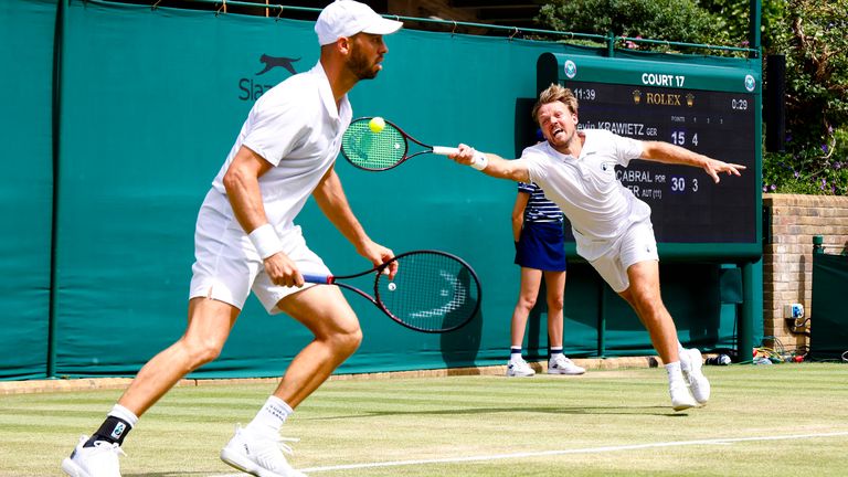 Kevin Krawietz und Tim Pütz träumen weiterhin vom großen Coup in Wimbledon.