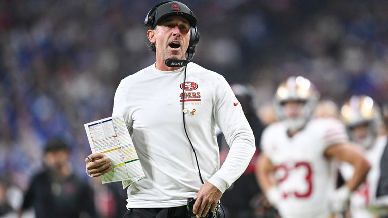 Kyle Shanahan, Headcoach der San Francisco 49ers, war Mitte Juli in einen Auto-Unfall verwickelt bei dem er schwer verletzt wurde.