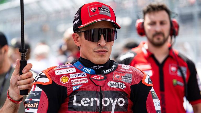 Marc Marquez nach seinem Sieg auf dem Sachsenring.