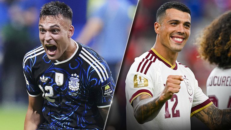 Lautaro Martinez (l.) trifft mit Argentinien im WM-Finale auf Pedro Porro und Spanien.