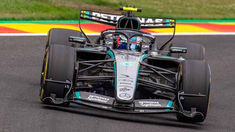 Kimi Antonelli (Mercedes) in Belgien.