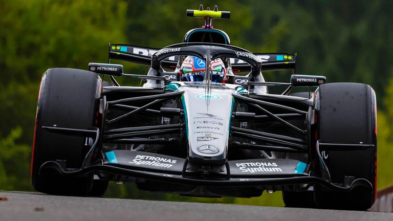 Kimi Antonelli (Mercedes) in Belgien.