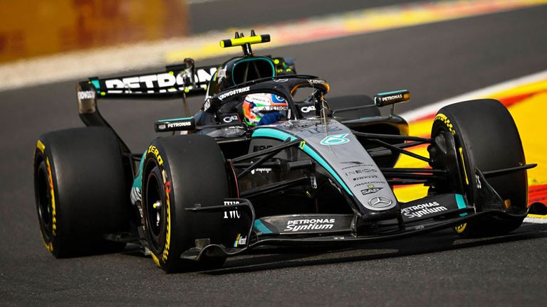 Kimi Antonelli (Mercedes) in Belgien.