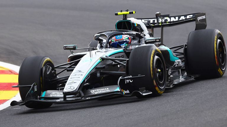 Kimi Antonelli (Mercedes) in Belgien.