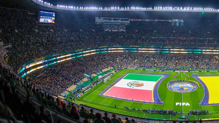 Das WM-Achtelfinale zwischen England und Mexiko findet im Aztekenstadion statt.