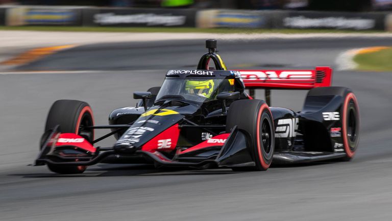 Mick Schumacher fährt beim Ovalrennen in Nashville/Tennessee mit Platz acht sein bestes Indycar-Ergebnis ein.