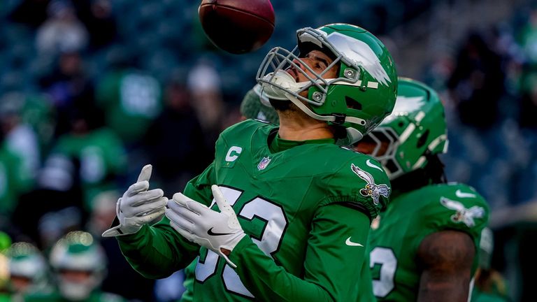 Zack Baun, der Linebacker der Philadelphia Eagles, ist im Ranking 2026 auf Platz 45.