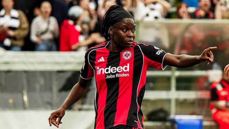 Nicole Anyomi spielte seit 2021 für Eintracht Frankfurt.