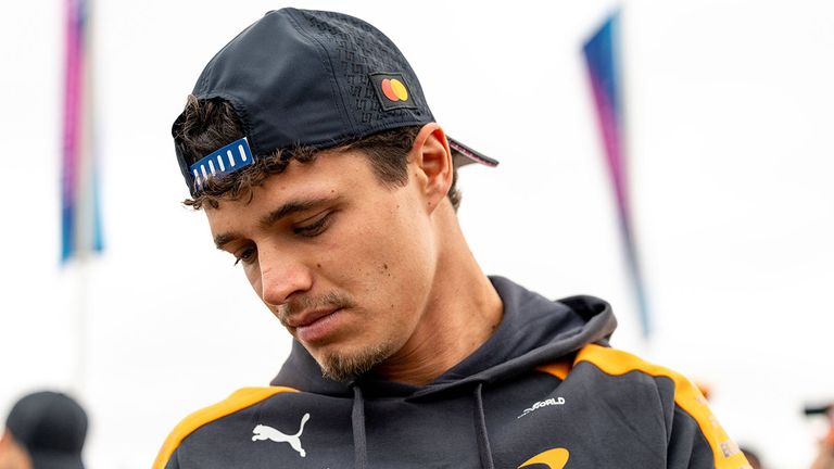 F1-Weltmeister Lando Norris muss beim Großen Preis von Spa von weiter hinten starten.