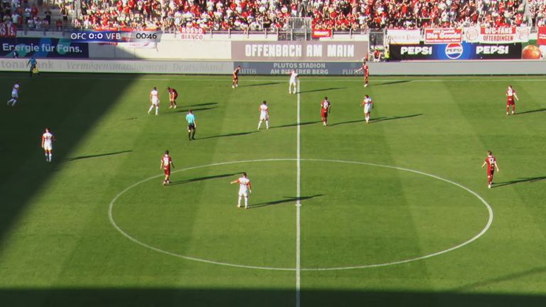 Testspiel zwischen den Kickers Offenbach und dem VfB Stuttgart.