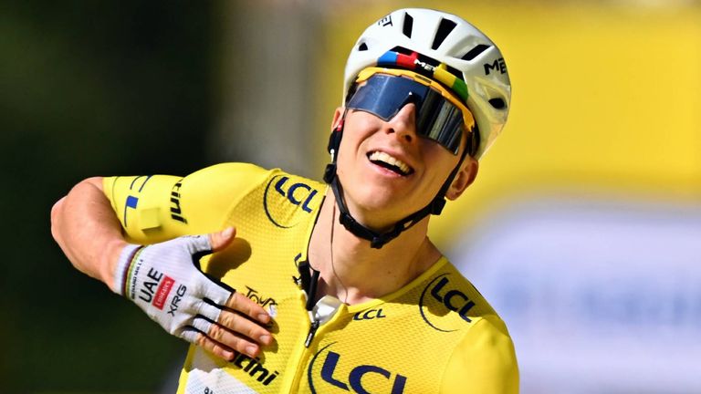 Tadej Pogacar gewinnt die zehnte Etappe der Tour de France. 