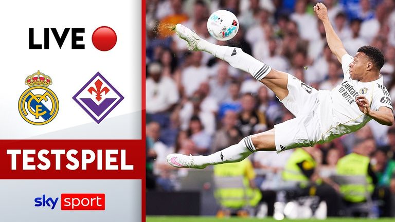 Testspiel LIVE im kostenlosen Stream auf Sky Sport - Real Madrid - AC Florenz.