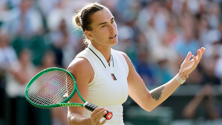 Aryna Sabalenka hadert mit ihrer Leistung im Wimbledon-Achtelfinale.