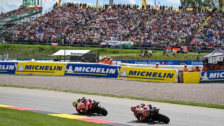 Das MotoGP-Rennen am Sachsenring.