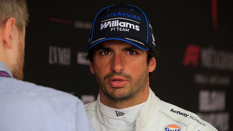 Williams-Pilot Carlos Sainz muss in Spa von weit hinten starten.