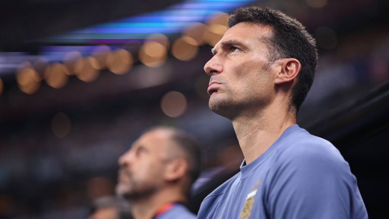 Lionel Scaloni beim Halbfinale gegen England.