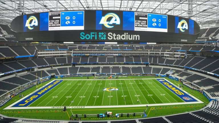 Die Entscheidung im 61. Super Bowl fällt im SoFi Stadium in Inglewood, Kalifornien. Normalerweise tragen hier die Los Angeles Rams und Los A
