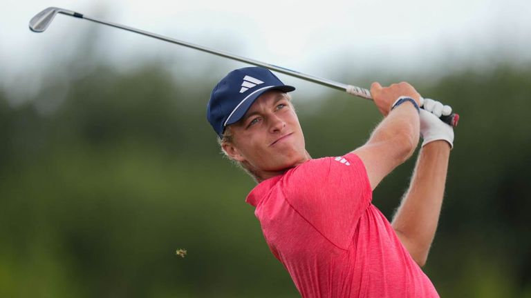 Tiger Christensen während der Qualifikations-Runde für The Open.