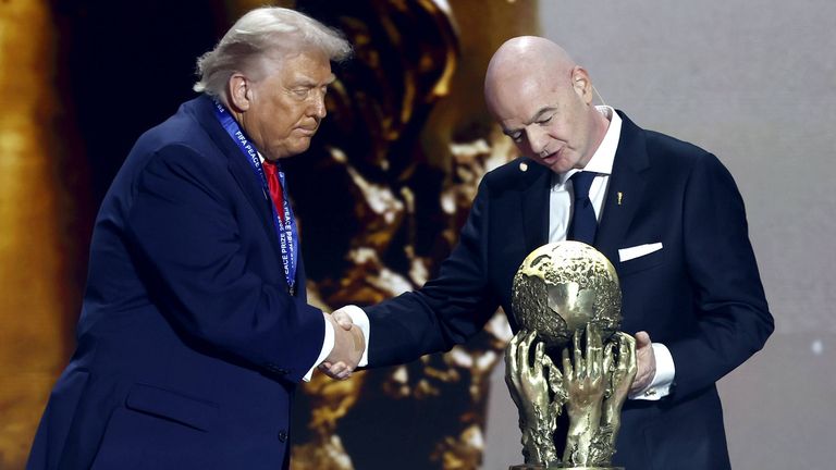 US-Präsident Donald Trump will die Fußball-WM schon bald wieder in die USA holen. 