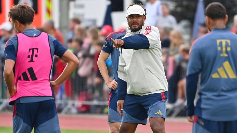 Bayern-Trainer Vincent Kompany darf sich im Trainingslager am Tegernsee auf die Rückkehr der DFB-Stars freuen. 