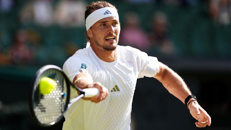 Alexander Zverev steht in Wimbledon im Viertelfinale.