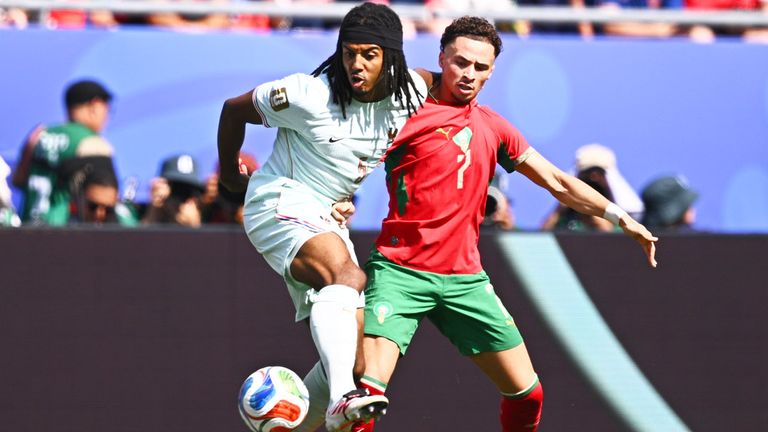 Frankreich gegen Marokko im Viertelfinale der WM.