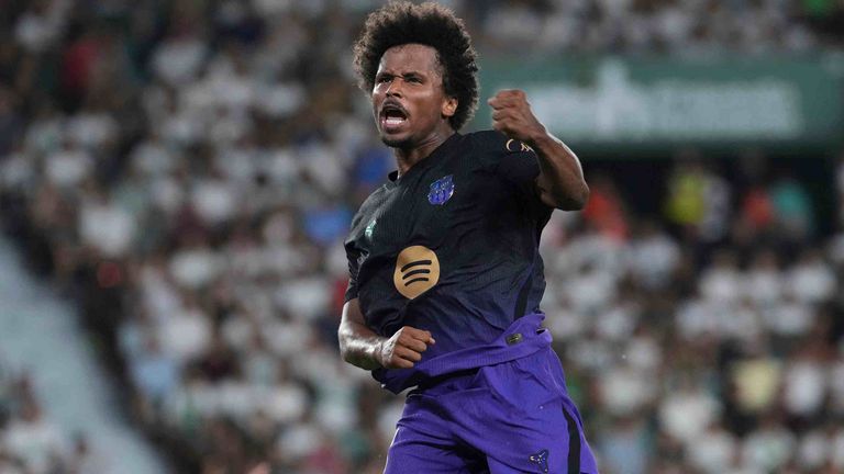 Karim Adeyemi erzielte sein erstes Tor im Trikot des FC Barcelona.