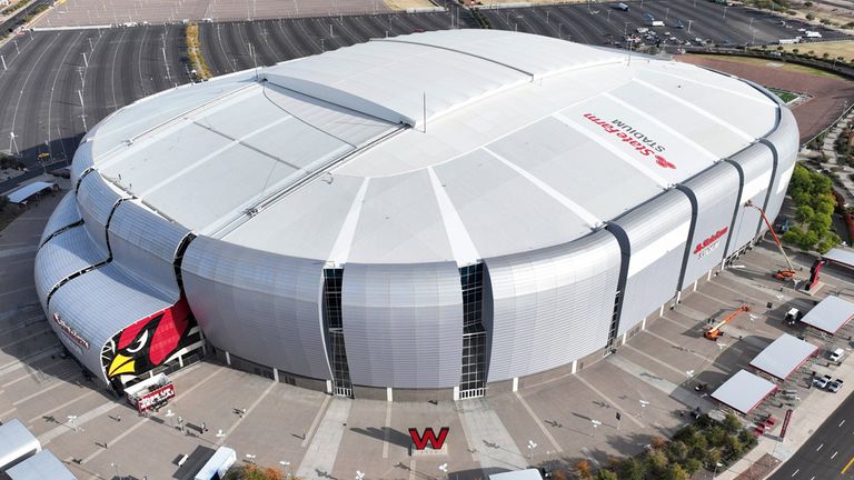 Arizona Cardinals - State Farm Stadium, Kapazität: 63.400