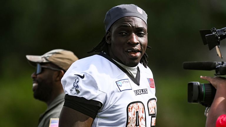 Uar Bernard will sich bei den Philadelphia Eagles in der NFL durchsetzen.