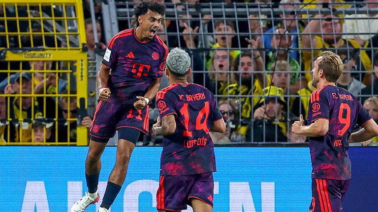 Nathaniel Brown leitet mit seinem Debüttreffer den Supercup-Sieg des FC Bayern München ein.