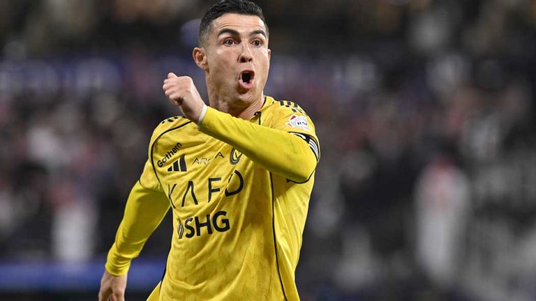 Cristiano Ronaldo erzielte gegen  Al-Riyadh sein 977. Profitor.