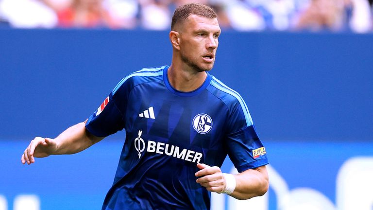 Edin Dzeko will mit Schalke den Klassenerhalt schaffen.