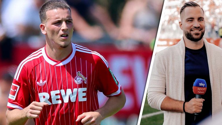 Said El Mala (l.) bleibt in Köln. Bei dem ganzen Wahnsinn gibt es für Sky Sport Reporter Marlon Irlbacher (r.) vor allem einen Gewinner.