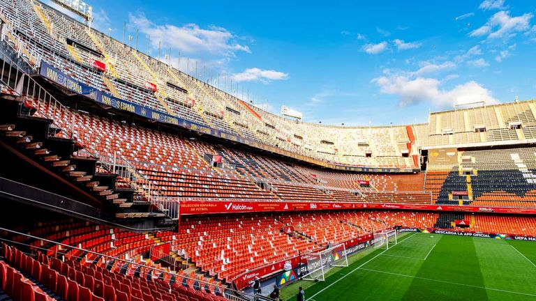 Das altehrwürdige Estadio Mestalla in Valencia wurde 1923 erbaut.