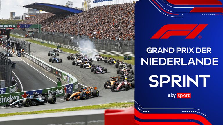 George Russell wird seinem Titel als Sprint-König gerecht und fährt in Zandvoort einen Start-Ziel-Sieg ein. Hinter ihm folgen Charles Leclerc und Lando Norris auf dem Treppchen. Nico Hülkenberg muss seinen Boliden abstellen.
