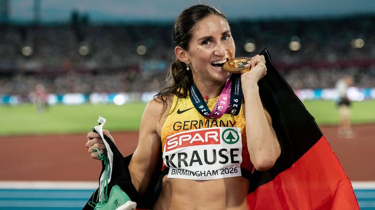 Gesa Felicitas Krause gewinnt EM-Gold.