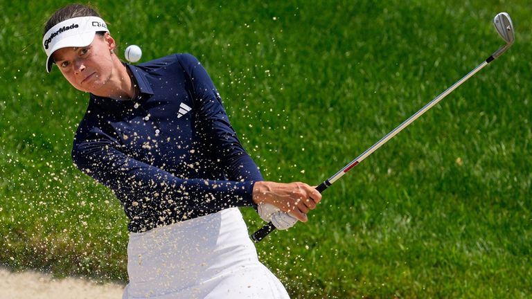 Esther Henseleit auf dem Royal Lytham & St. Annes Golf Course in Aktion.