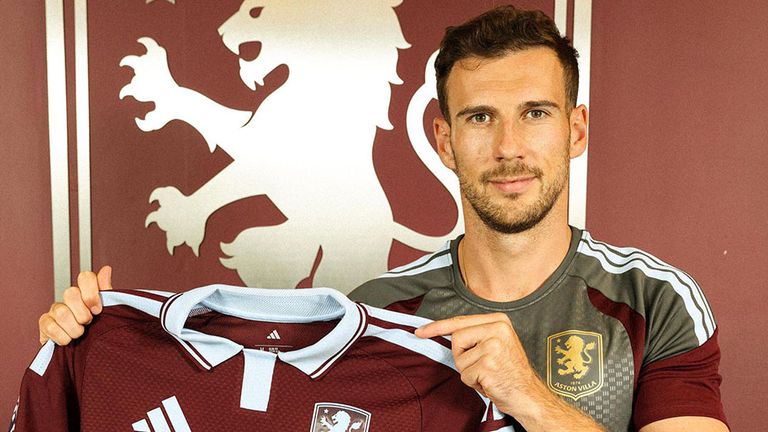 Leon Goretzka ist jetzt Spieler von Aston Villa. Fotoquelle: X/@AstonVilla