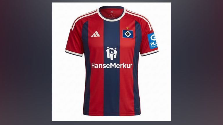 HAMBURGER SV: Ausweichtrikot || 99,95€ + 12,50€ Spielername + 4€ Liga-Logo = Gesamtpreis: 116,45€ (Quelle: shop.hsv.de)