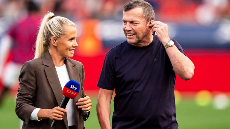 Julia Simic und Lothar Matthäus sind sich einig: Der FC Bayern wird wieder Deutscher Meister.