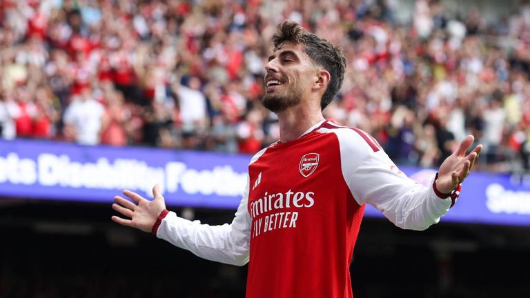 Nationalspieler Kai Havertz spielt seit 2023 für den FC Arsenal.