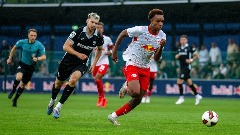 RB Leipzig gewinnt den Test gegen Verl deutlich.
