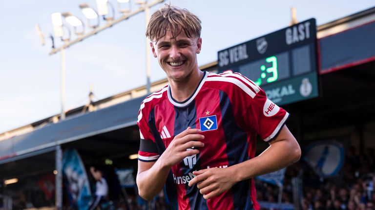 Louis Lemke avancierte zum jüngsten HSV-Torschützen der Geschichte.