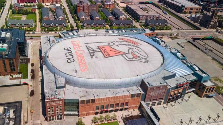 Detroit Pistons - Little Caesars Arena, Kapazität: 20.332