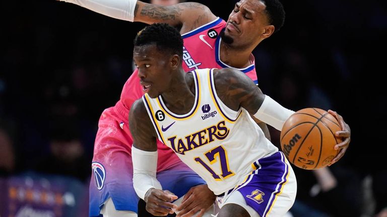 6. LOS ANGELES LAKERS: 2022 bis 2023 ; 82 Spiele absolviert