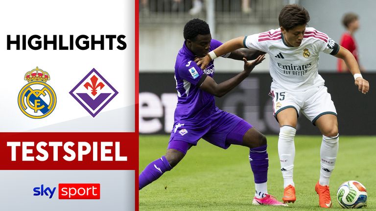 Testspiel zwischen Real Madrid und dem AC Florenz.