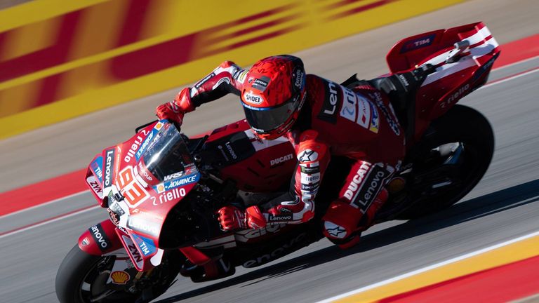 Marc Marquez gewinnt den Großen Preis von Aragonien.